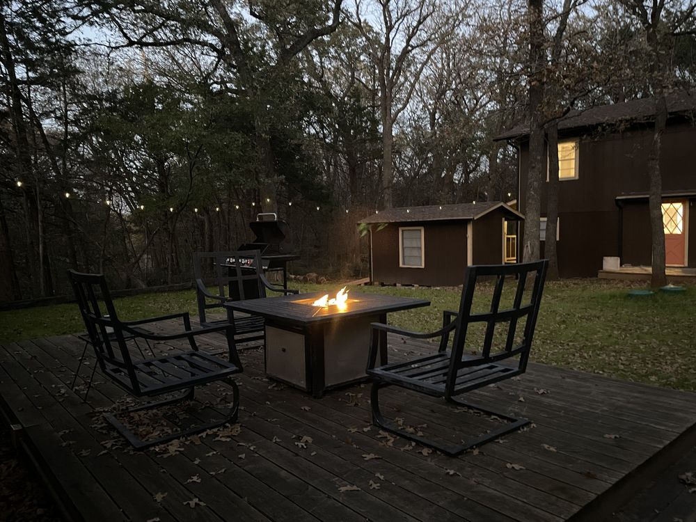Lower covered porch