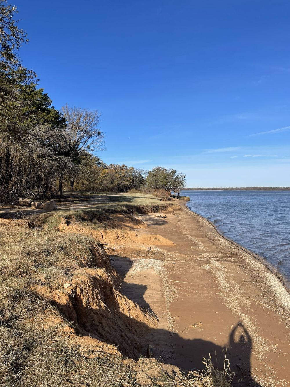 Lake Texoma shoreline Gordonville Texas